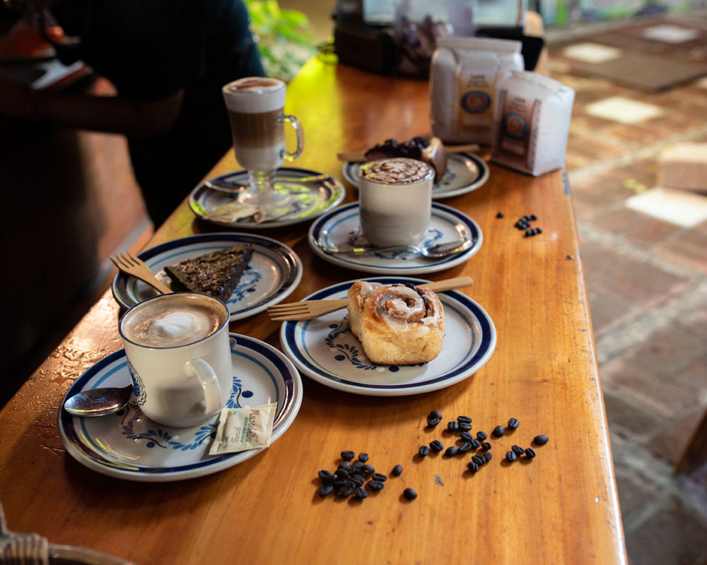 Artisanal coffees, lattes, cappuccinos, mochas and more at the Octopus's Garden cafe